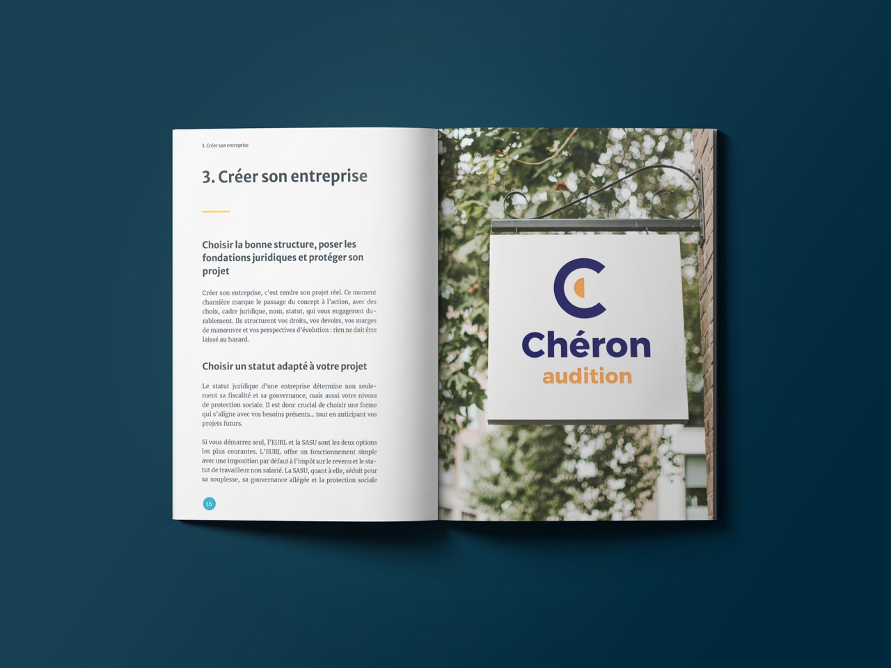 double page livret creation entreprise